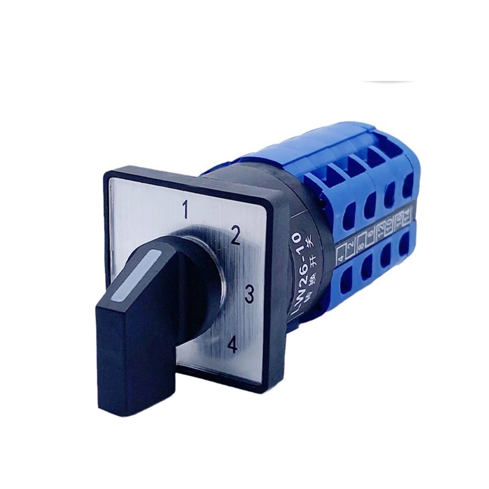 AARTERZZA 1-4 Positions Change-Over Selector 4-Section LW26-10/4 Multi-Channel Selection Power Combination 10A Rotary CAM Switch