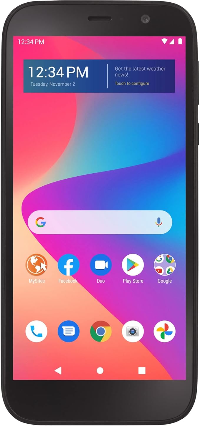 Simple Mobile BLU View 2, 32GB, Black - Prepaid Smartphone (Locked)