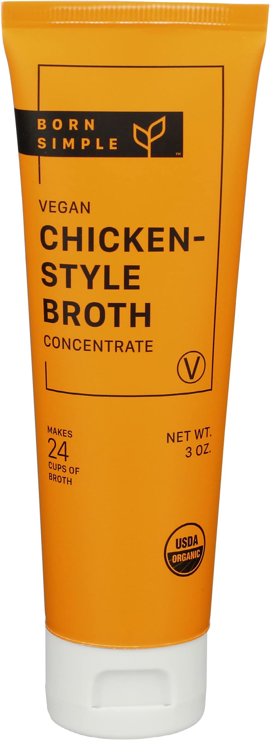 Born Simple Organic Chicken Style Bone Broth Concentrate, 3 OZ Grocery & Gourmet Food
