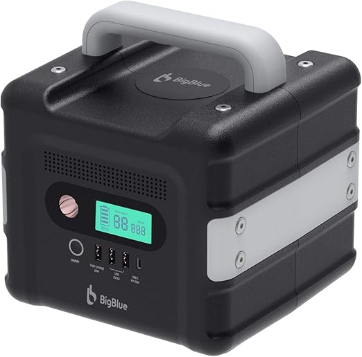 Amazon Co Jp Bigblue ポータブル電源 大容量 140 000mah 504wh バックアップ電源 純正弦波 Pse認証済 60hz対応 Ac 500w Dc Usb出力 Type C Pd対応45w入出力 Qc3 0搭載 急速充電 ソーラー充電 Ledライト付き 車中泊 キャンプ 防災グッズ 家庭 アウトドア 停電時に非常