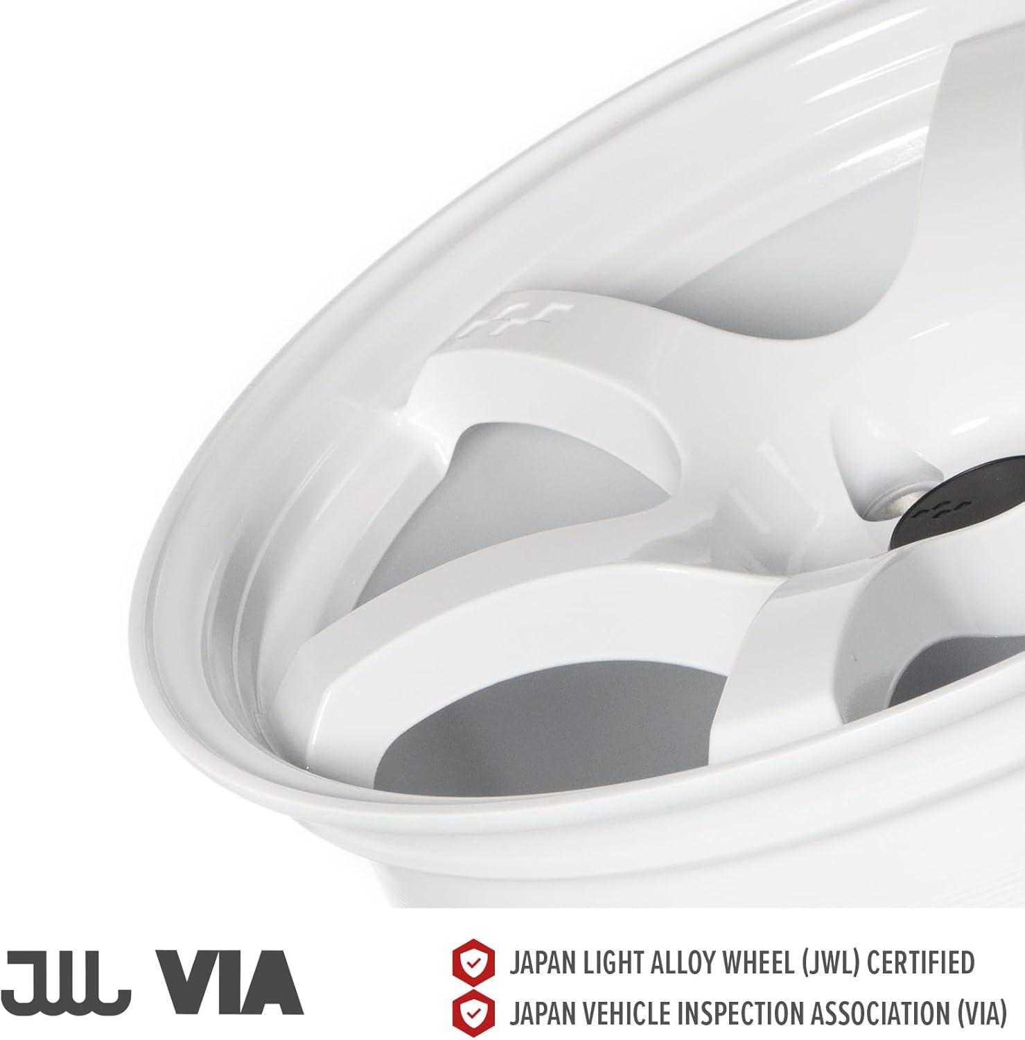 Circuit Performance CSF1 18x9.5 Gloss White 5x114.3 [+25mm] 57DR Style Drift Compatible with 350Z 240SX 370Z Mustang etc