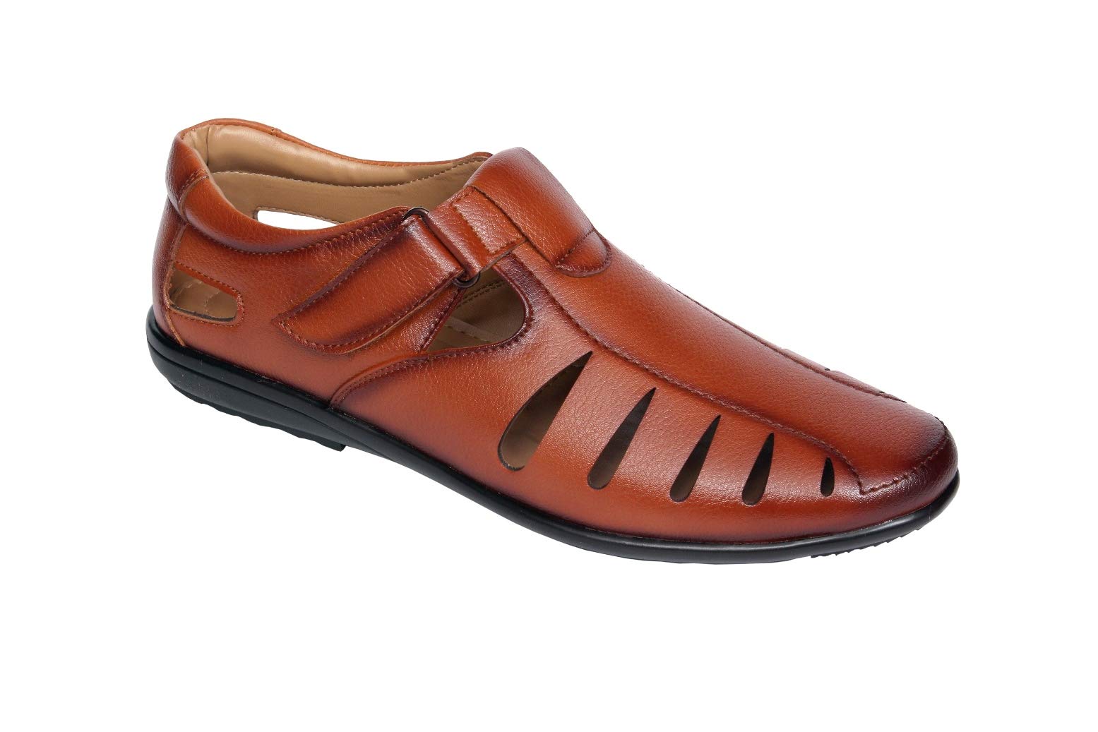 Bluegold MEN'S COMFORTABLE STYLISH SANDALS 7 UK (TAN) 3