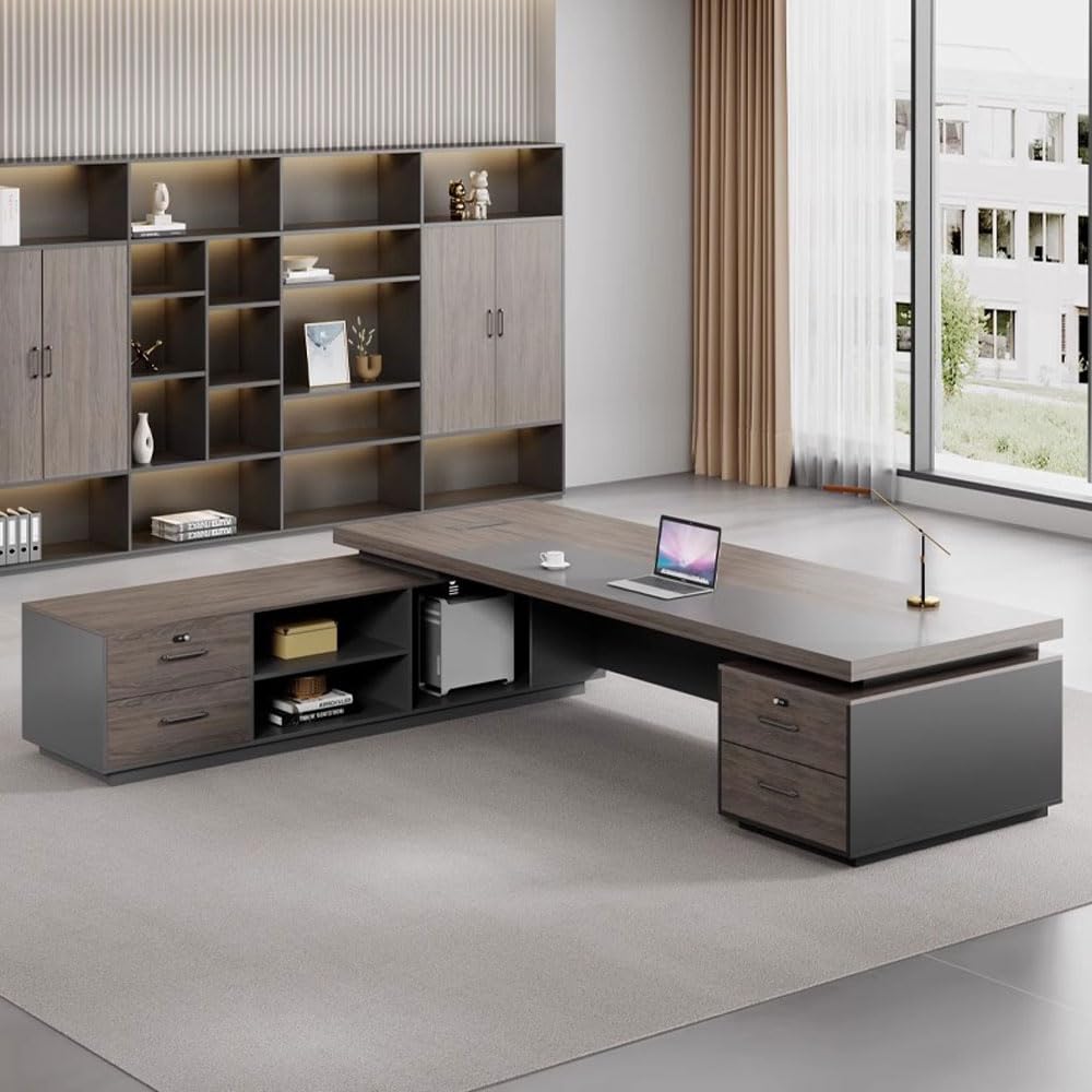 Extra Large Storage Space Desk Solo Office Standing Mainframe Position Cooling Hole Professional Desk Digital Combination Lock Business