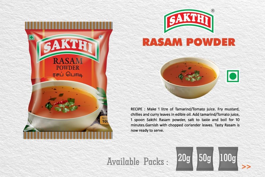 SAKTHI Masala Rasam Powder 100g (Sakthi Masala Rasam Powder | Traditional Masalas | Authentic Spiced South-Indian Soup100g) - Image 3 thumbnail