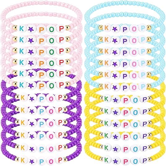Bracelets d'amitié K-pop de finition soignée pour fans et concerts