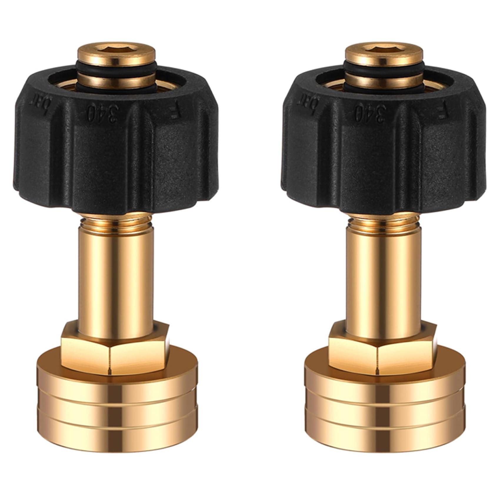Jnchdghwa Women's As Shown 2Pcs M22-14Mm X 3/4 Inch Fgh Garden Hose Adaptor Water Hose Connector For Pressure Washer