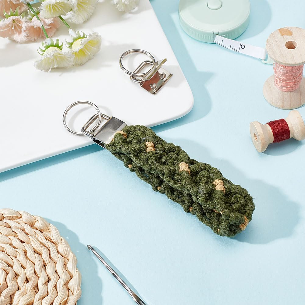 WEBEEDY DIY Makramee Armband Kit - 6 Farben Mit Schmetterling Anhänger