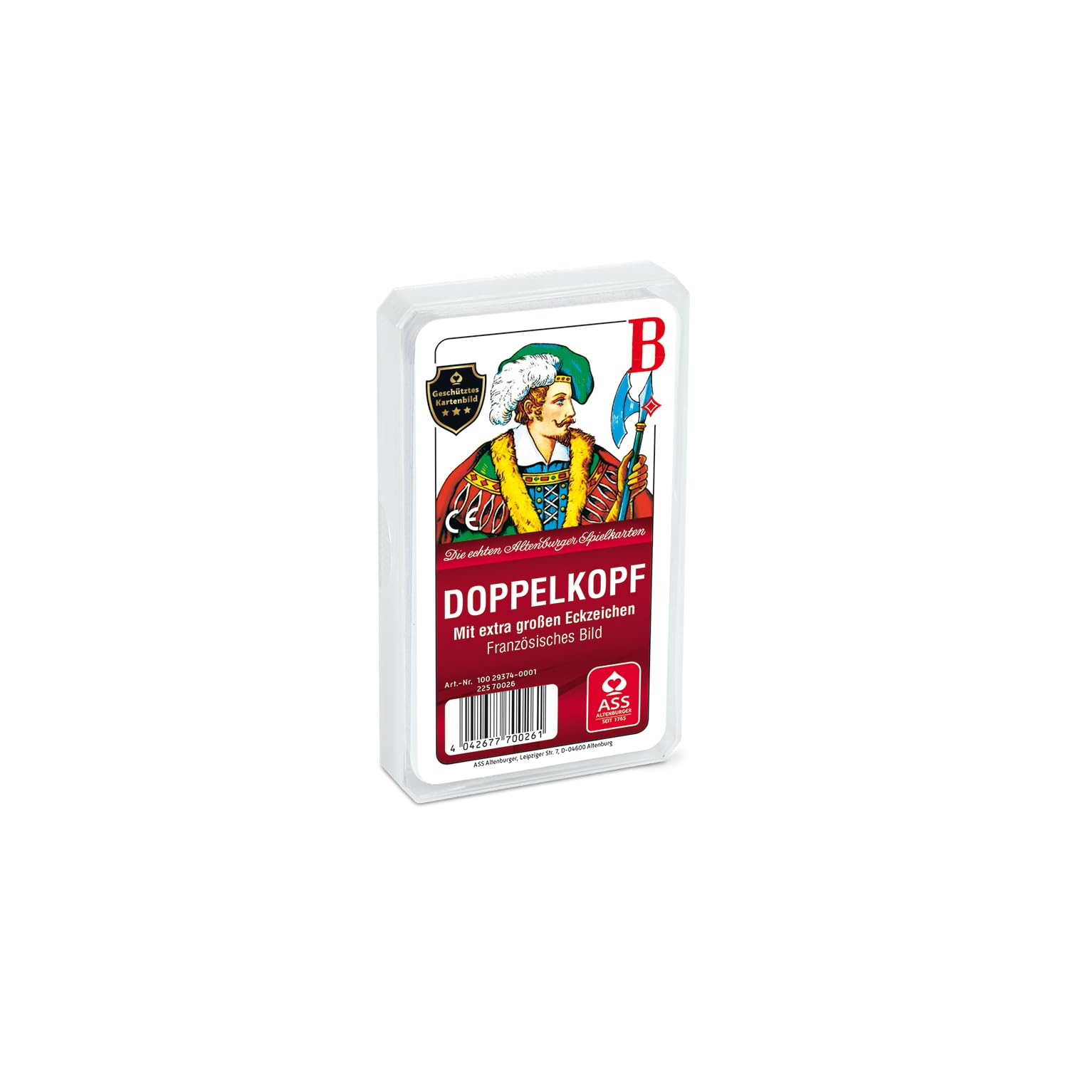 Mazzo Di Carte Da Gioco Verdes-10 – Doppia Testa Con Motivo Francese – Dimensioni Standard 5,6x10 Cm – Fatto In Germania - 2