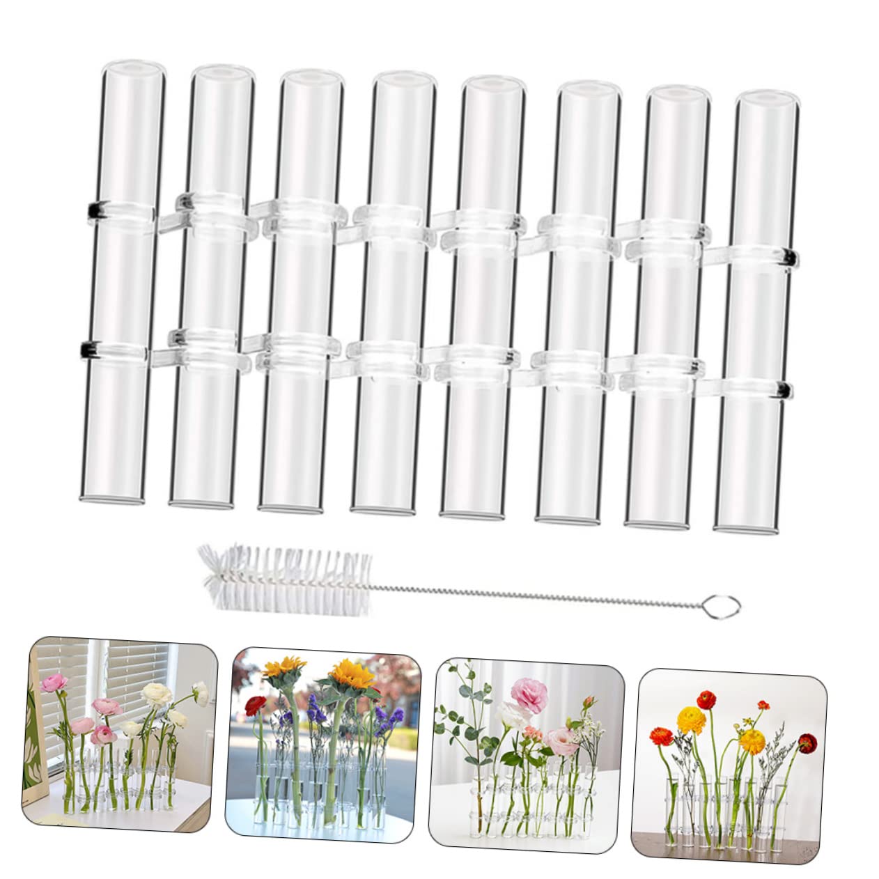 Vase en Verre Transparent, Lot de 1 Set de Set, Station de Propagation