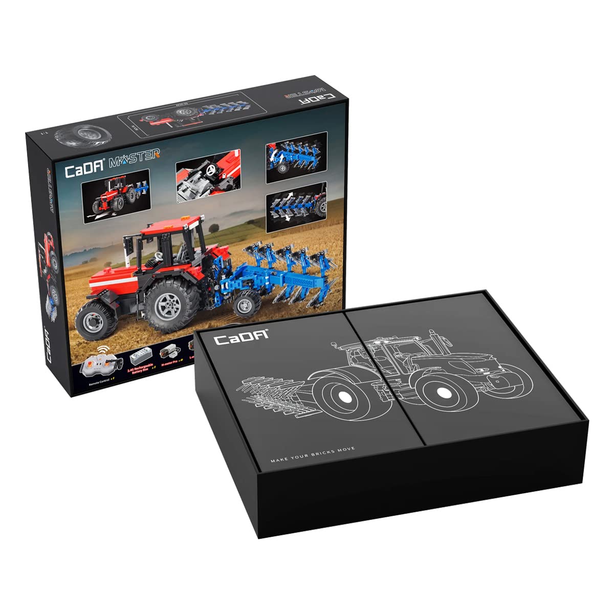 Amazon.co.jp: CaDA 動くブロックキット ラジコン 農作業 農業 農場