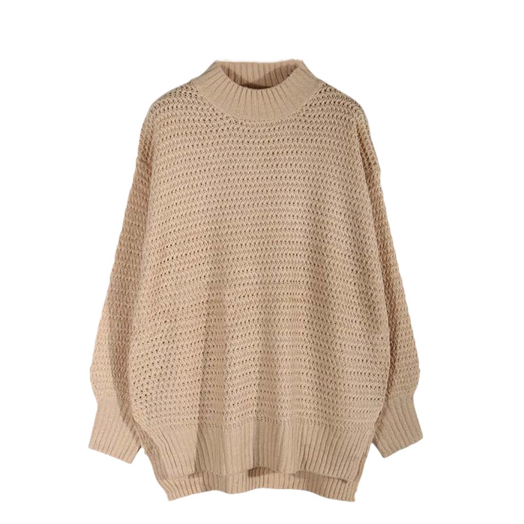Jesienny sweter z dzianiny damski sweter swetry damskie luźne swetry dla kobiet dzianina