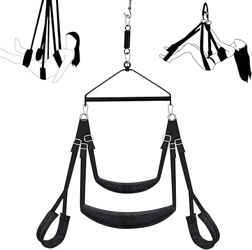 Luxury 3rd Gen 180° Spinning Sex Swing – Ultra-Soft Fluffy