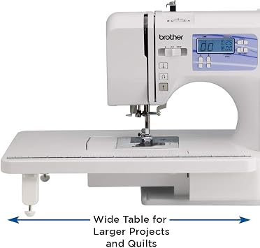 Brother HC1850 Sewing and Quilting Machine, 185 Built-in Stitches, LCD Display, 8 Included Feet