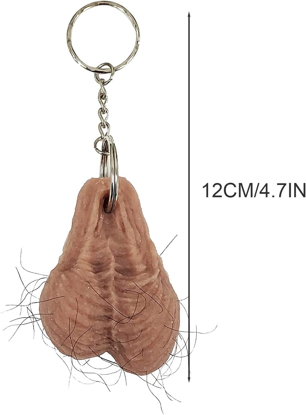 Funny Hairy Balls Keychain, Funny Hairy Ball Ornament, Unique Couple Keychain, Best Birthday Gifts for Boyfriend Girlfriend