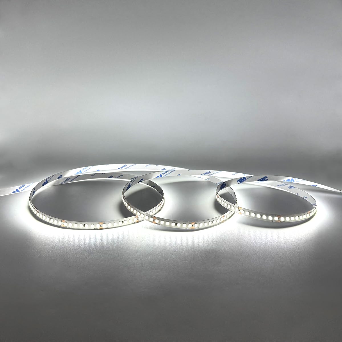 Eurekaled Striscia LED 10 Metri 24V 16W/Mt Luce Fredda 6500K, Strip LED Alta Luminosità 160W totale 2160 lm/mt, CRI 80, IP20 da Interno, Taglio 38.5mm - Garanzia 3 Anni