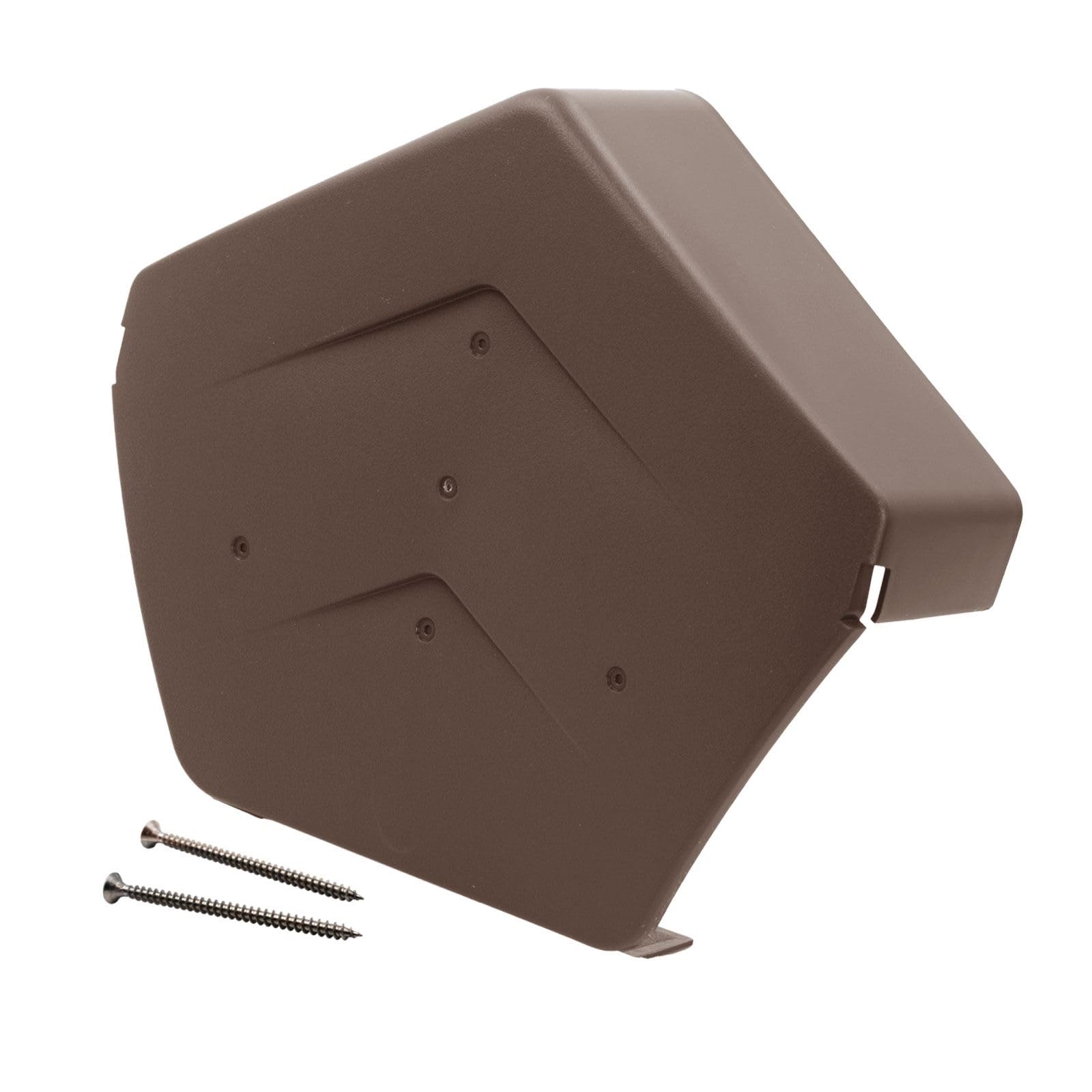 Truly Pvc Limited Brown (Angled) Smartverge Linear Dry Verge Ridge End Cap