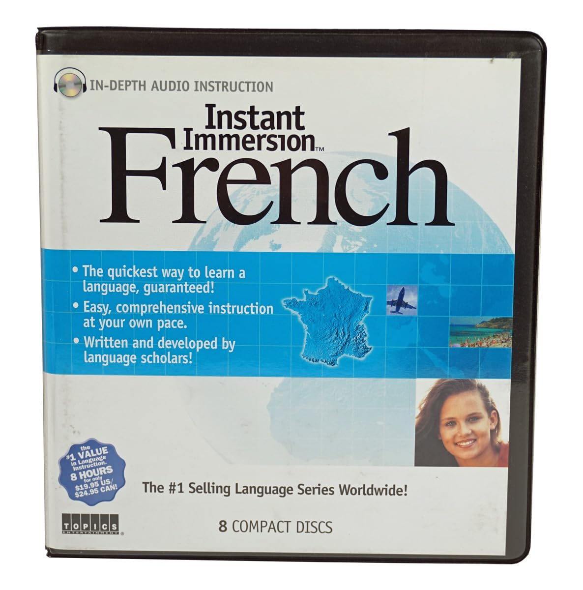 Topics Entertainment Learn How to Speak French Language - Instant Immersion - 8 Audio CD Set - Image 2