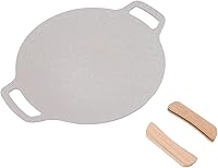 Vista 9 de Sartén antiadherente para parrilla redonda coreana para interiores y exteriores, placa de aluminio antiadherente con asas para cocina de inducción