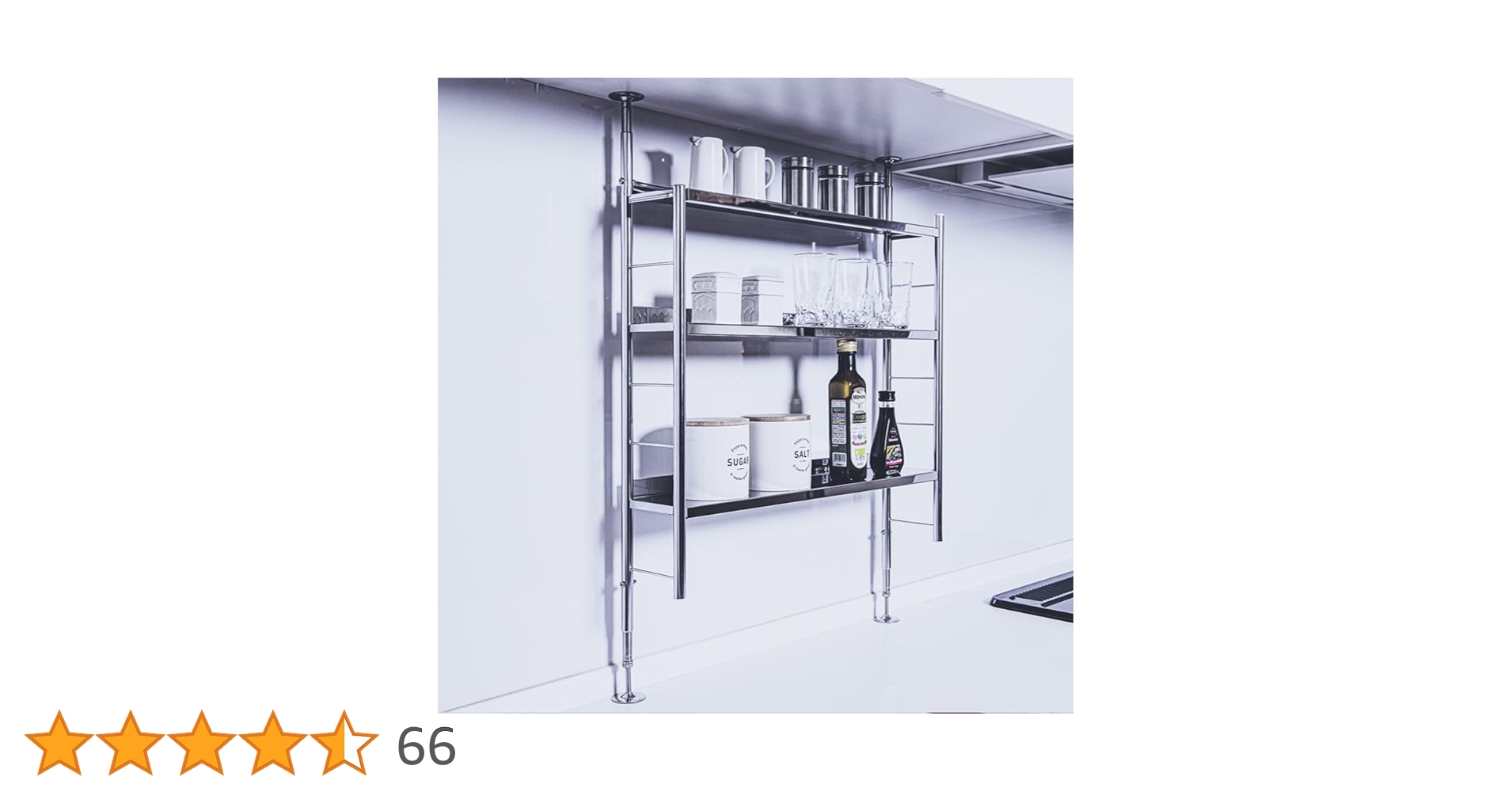 Amazon｜燕三条 ステンレス 調味料ラック ワイド 日本製 つっぱり式