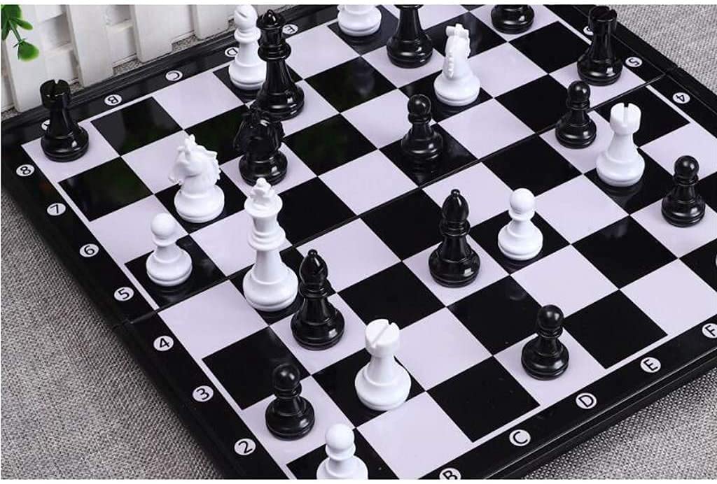 チェスの駒　白黒　アンティーク品 非常に精巧な東洋風のチェスセット - アンティークホワイトと