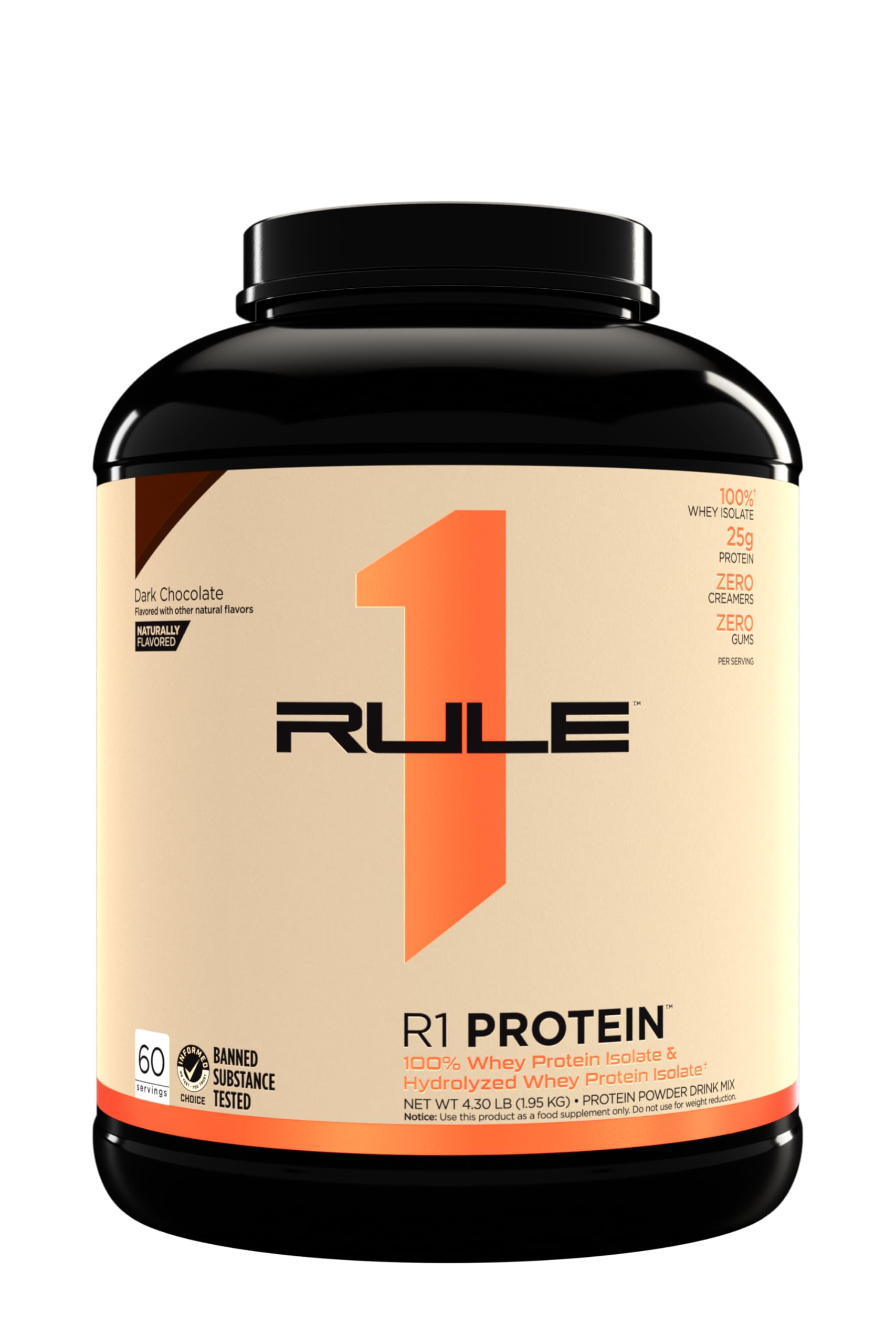Rule One R1 Protein Naturally Flavored, Chocolate Fudge - 2240g