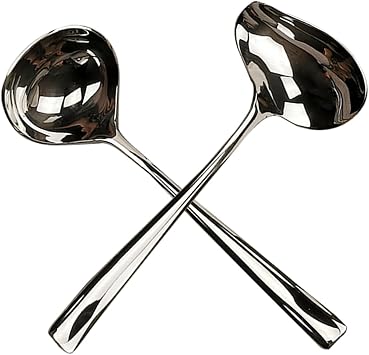 18/10 Stainless Steel Gravy Ladle and Sauce Ladle with Pour Spout | Small Ladles, Sauce Ladle for Gravy, Dressings, Dishwasher Safe
