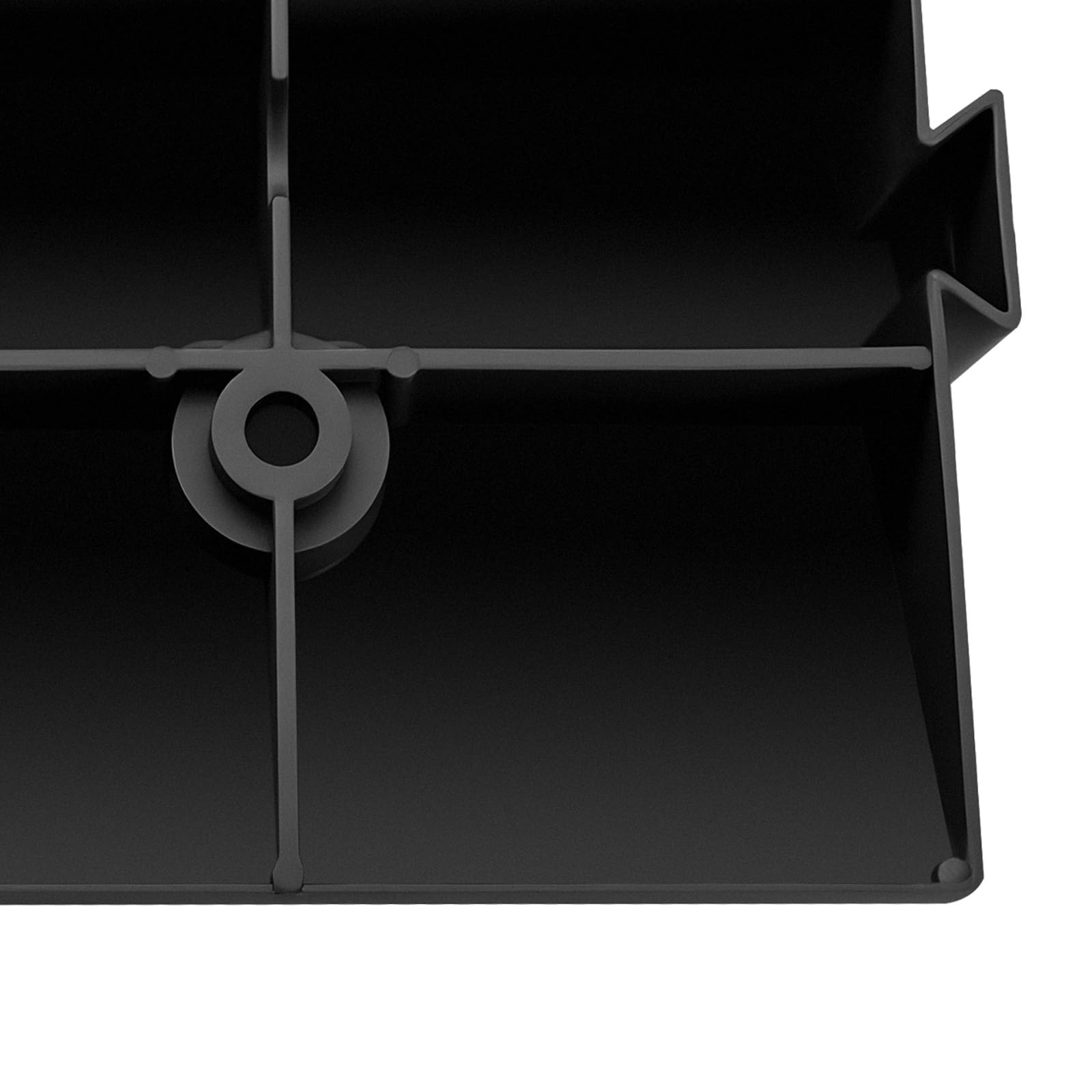 Lot de 2 rampes de réparation de voiture, noir, hauteur 19 cm, en plastique, portable, antidérapante, rampe de chargement, rampe d'atelier, rampe de trottoir, pour voies de circulation, entrées