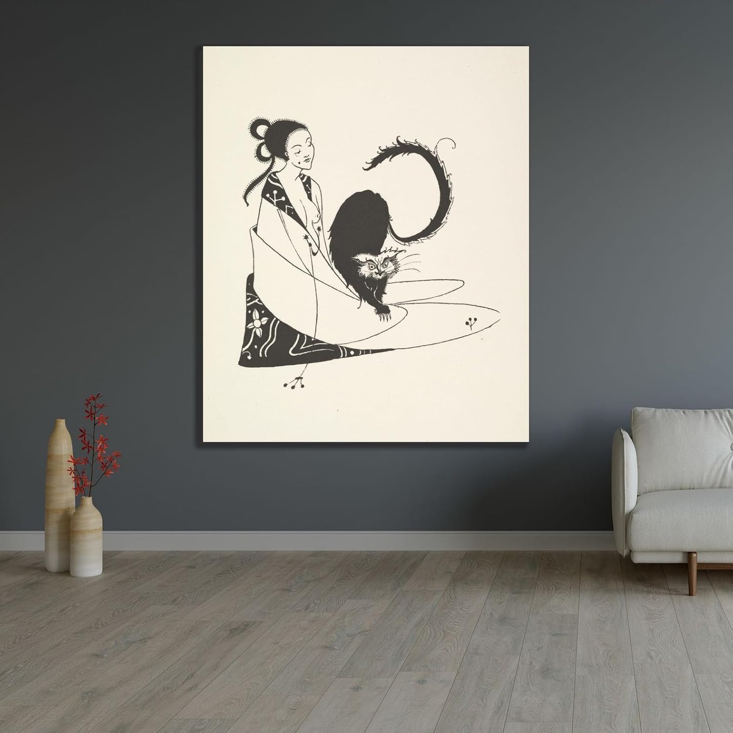 ArtDirect Grotesques by Aubrey Beardsley 4, Unframed, Giclee Poster, 8x10, 11x13, 16x19, 24x29, 36x44, 48x58 by Aubrey Vincent Beardsley