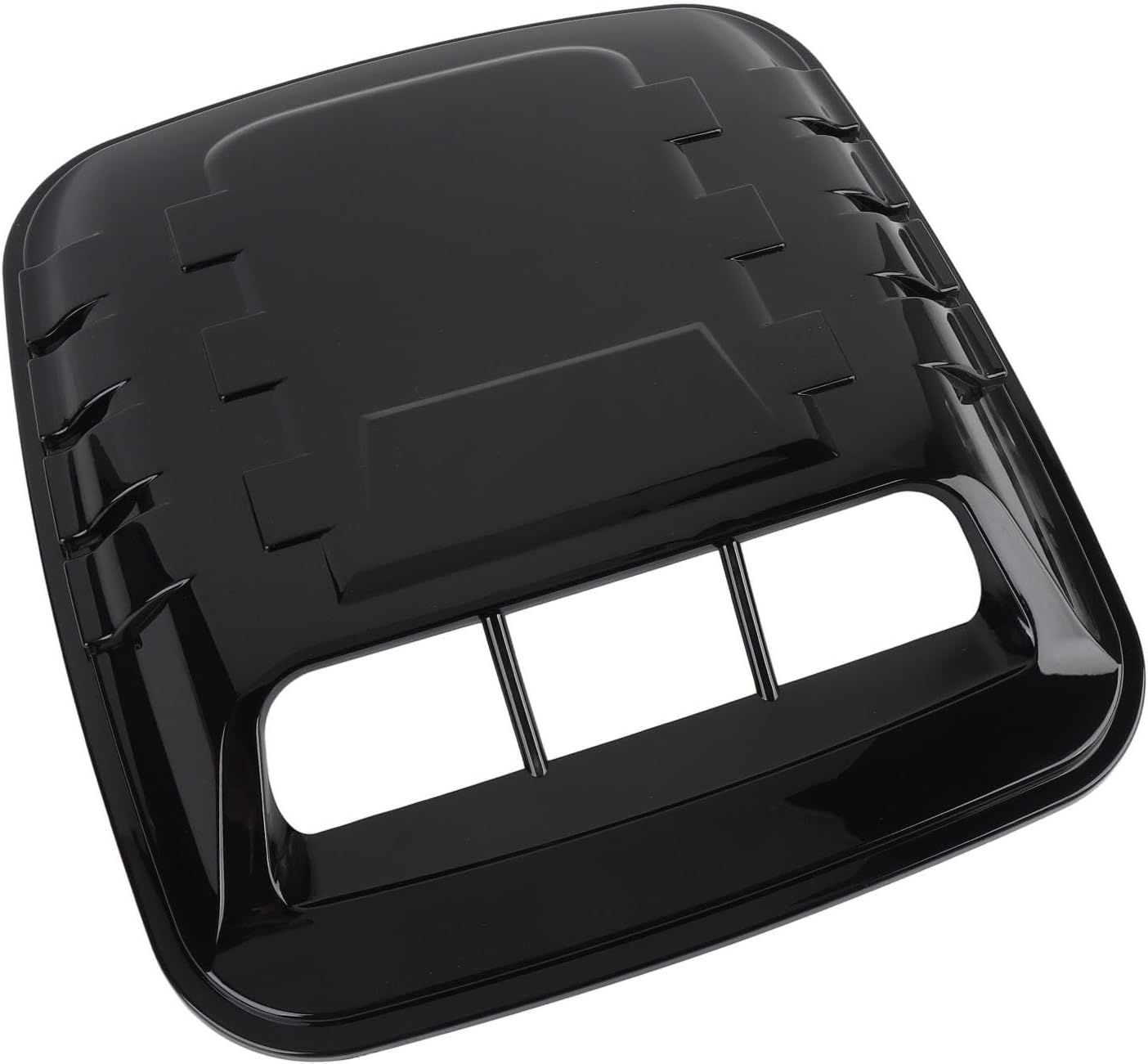 Car Hood Vent Cover Gloss Black 39x37cm Universal Bonnet Air Intake Scoop Improved Heat Dissipation
