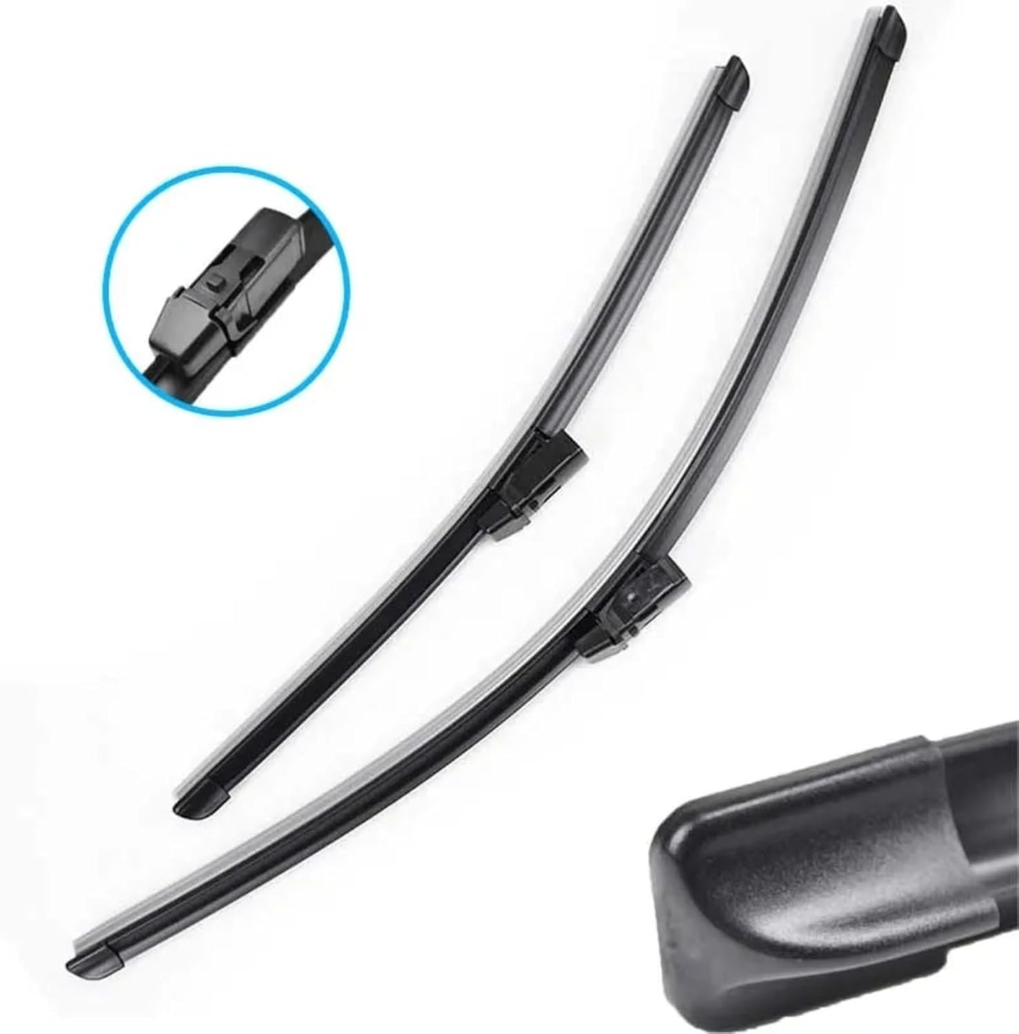 Auto Windshield Wiper Hybrid Rubber Blade Window Cleaning Brushe Car Accessories for Ford EcoSport B515 2013 2014 2015 2016 2017(RHD)