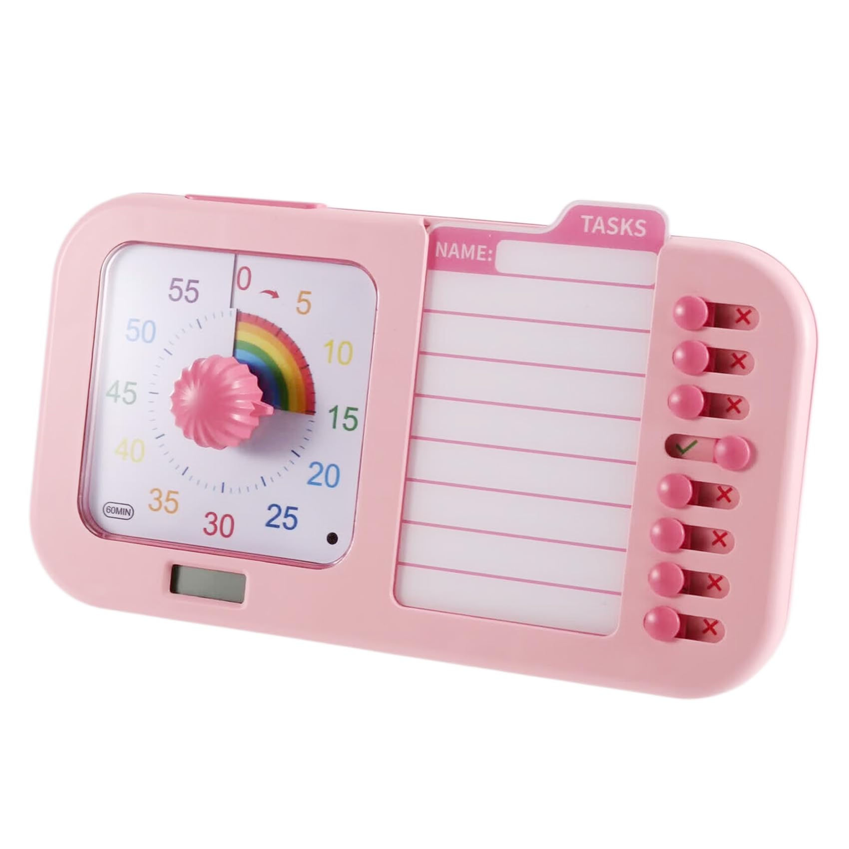 Jnchdghwa 3 In1 Visual ADHD Timer for Kids Adults Task Timer with Planning Board Schedule Tool