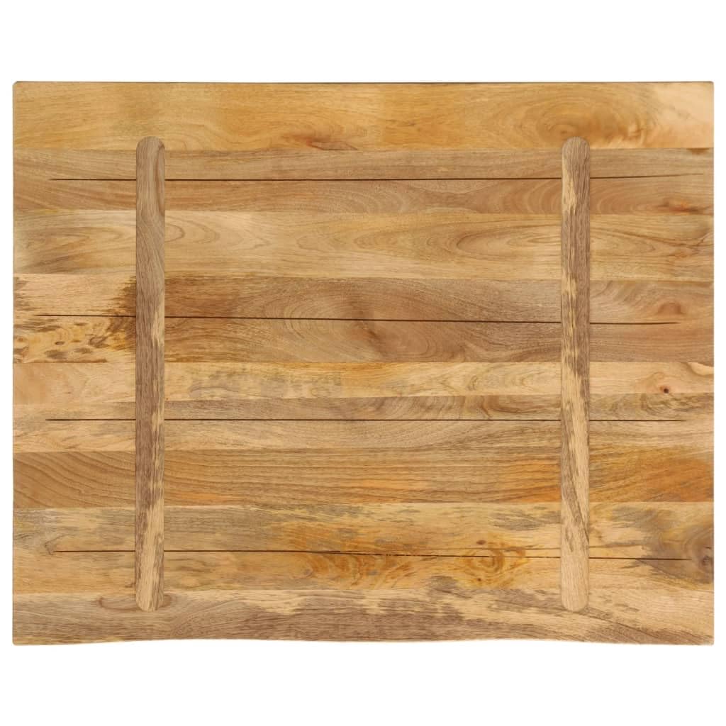 Homgoday Dessus de Table 110x80x2,5cm Bord Vif Bois Massif manguier Brut, Plateau de Table pour Table à Manger, Bureau Réglable en Hauteur, Table de Bar, Table Basse