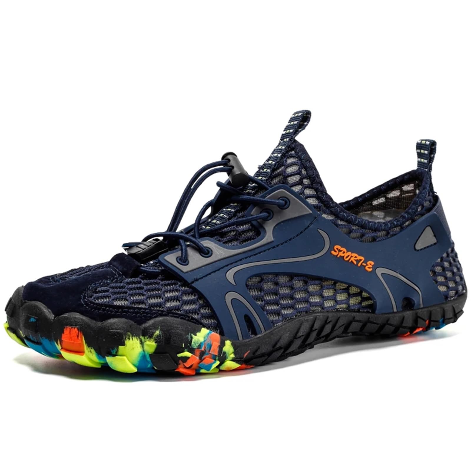 Scarpe da Acqua Traspiranti Ad Asciugatura Rapida da Uomo, da Donna, for attività All'aperto, Spiaggia, Nuoto, Escursioni, Guado, Sneakers(Blue,47)