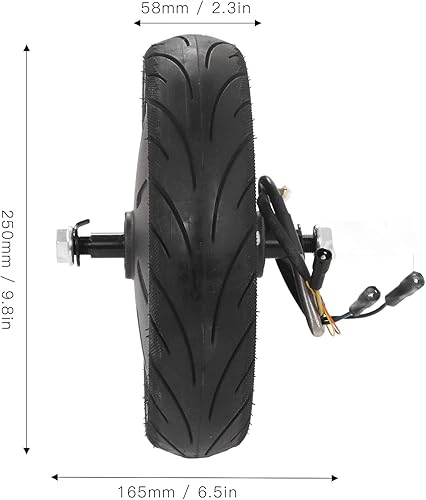 Miniatura 4 de DAUERHAFT Motor de cubo eléctrico tracción trasera impermeable de 350 W cubo de rueda plegable de motor de scooter eléctrico absorción de impactos