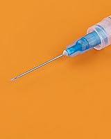 Vista 4 de Jeringa de bloqueo luer desechable de 0.1 fl oz con aguja de 23G/1 pulgada, paquete individual (20)