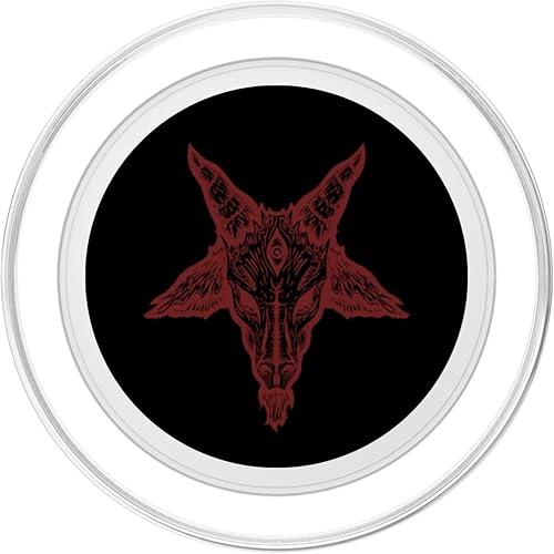 Miniatura 2 de Baphomet Criatura humanoide de cabra representa el malvado y bueno PopSockets PopGrip para MagSafe
