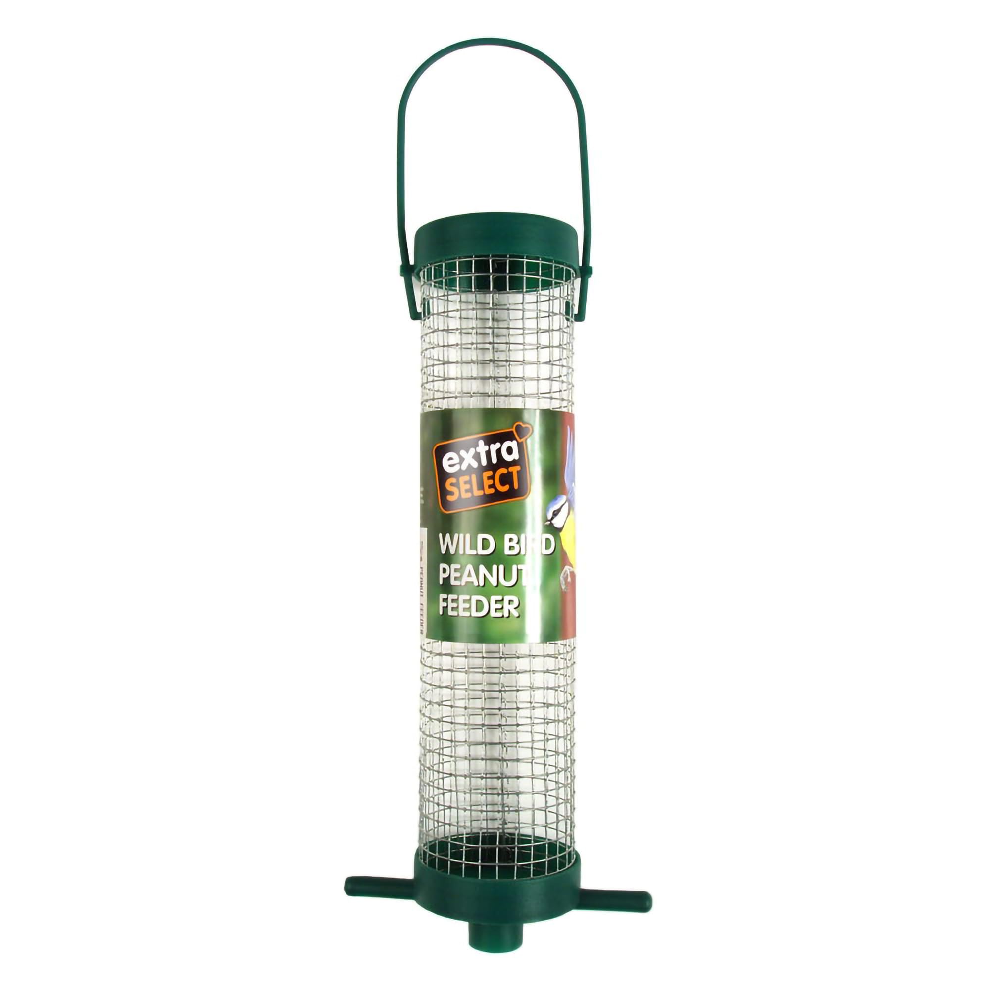 Extra Select Peanut Feeder 18cm – Rust-Resistant Wire Mesh – Wild Bird Feeder with Hanging Loop