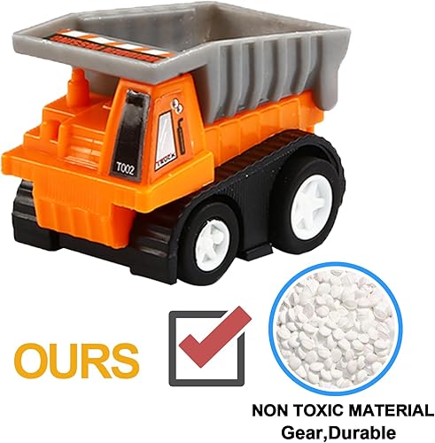 Miniatura 4 de Juego de 20 piezas surtidas de mini camión de juguete y auto de carreras, juego de vehículos de construcción para niños, regalos de fiesta de