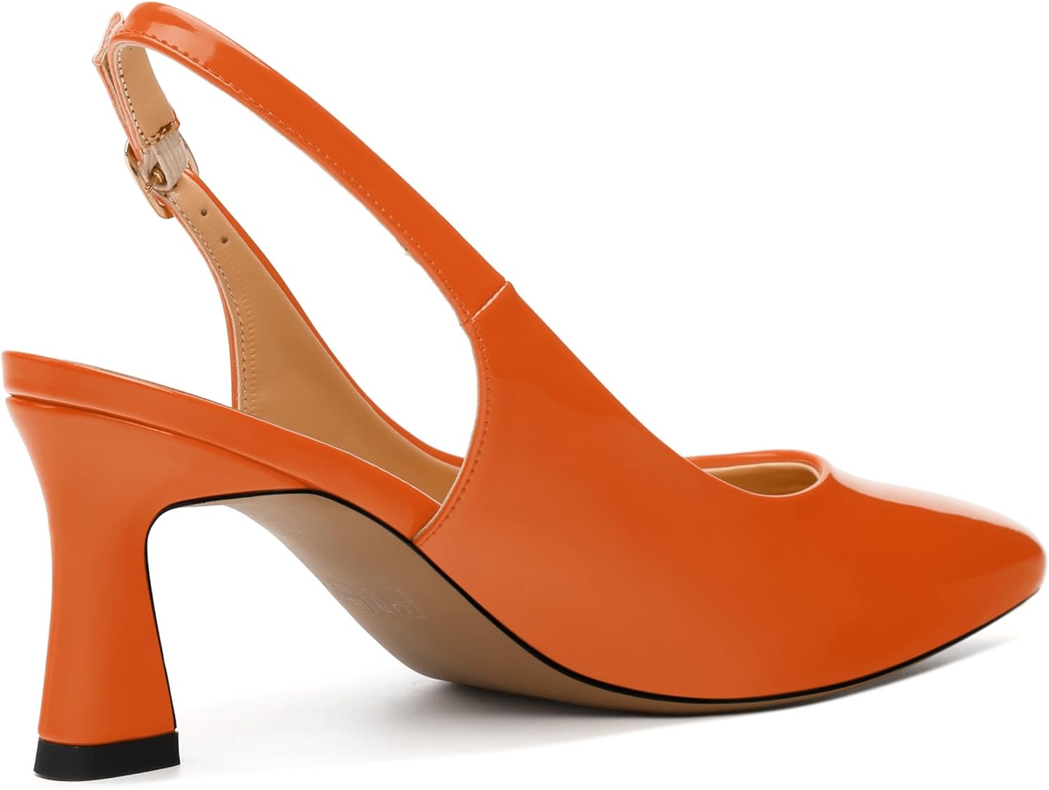 Women's Pumps Slingback Kitten Heels for Women Closed Pointed Toe Backless Pumps Wedding Party Dress Pumps Shoes