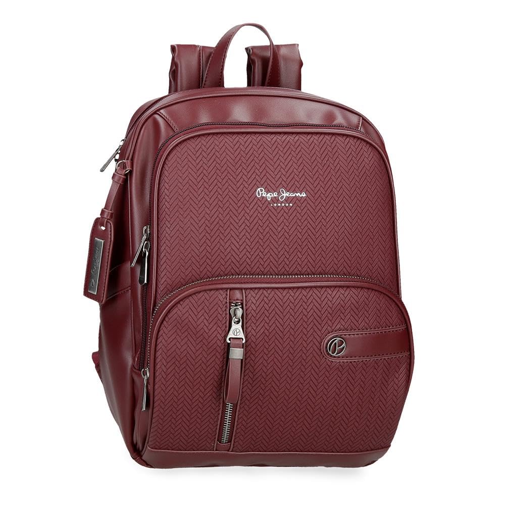 Pepe Jeans Sprig Mochila casual fabricada en Piel Sintética., Tirantes anchos y ajustables que se adaptan, bolsillo frontal. De Joumma Bags