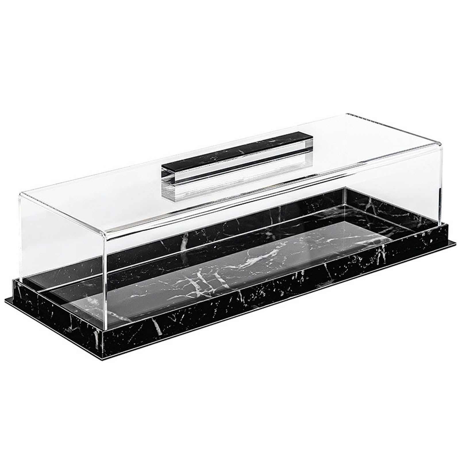 KIXZSAZ Cake Display Tray Bakery Display Case Serving Stand Bakery Case Serving Tray Acrylic Rectangular Dessert , A