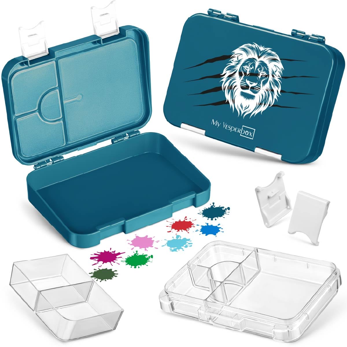 Boîte à bento étanche My Vesperbox avec compartiments pour goûter