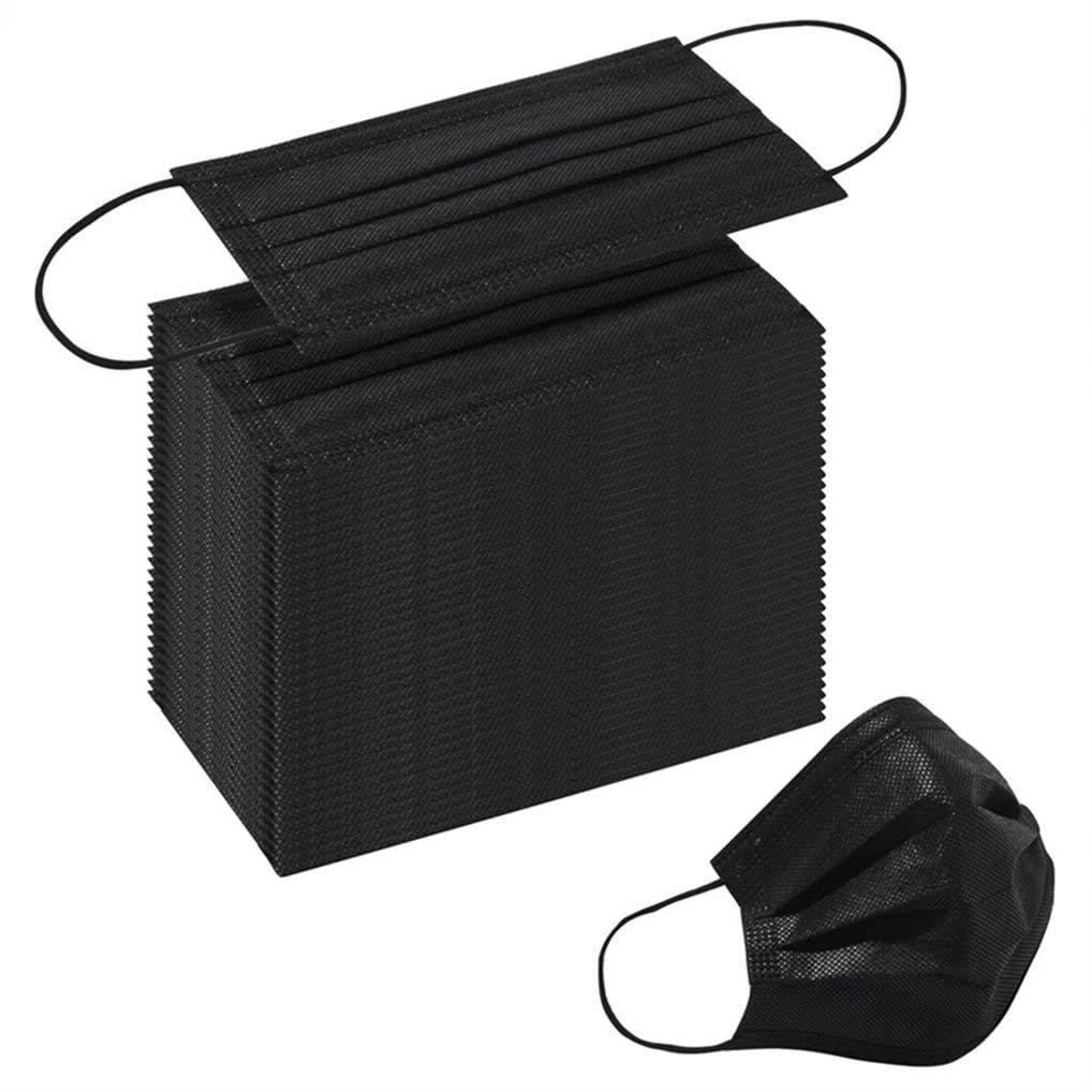 Kids Black Disposable Face Masks 100PCS Childrens Breathable Safety Mask : Industrial & Scientific