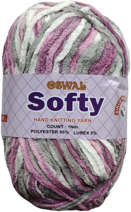 RCBoswal Softy Thick Yarn Knitting Crochet Hook (Multi) -Pack of 600 gm Shade no.9