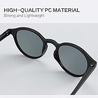 Vista 109 de ZENOTTIC Lentes de sol redondos polarizados, elegantes lentes de sol para hombres y mujeres, retro clásicos, selección de varios estilos