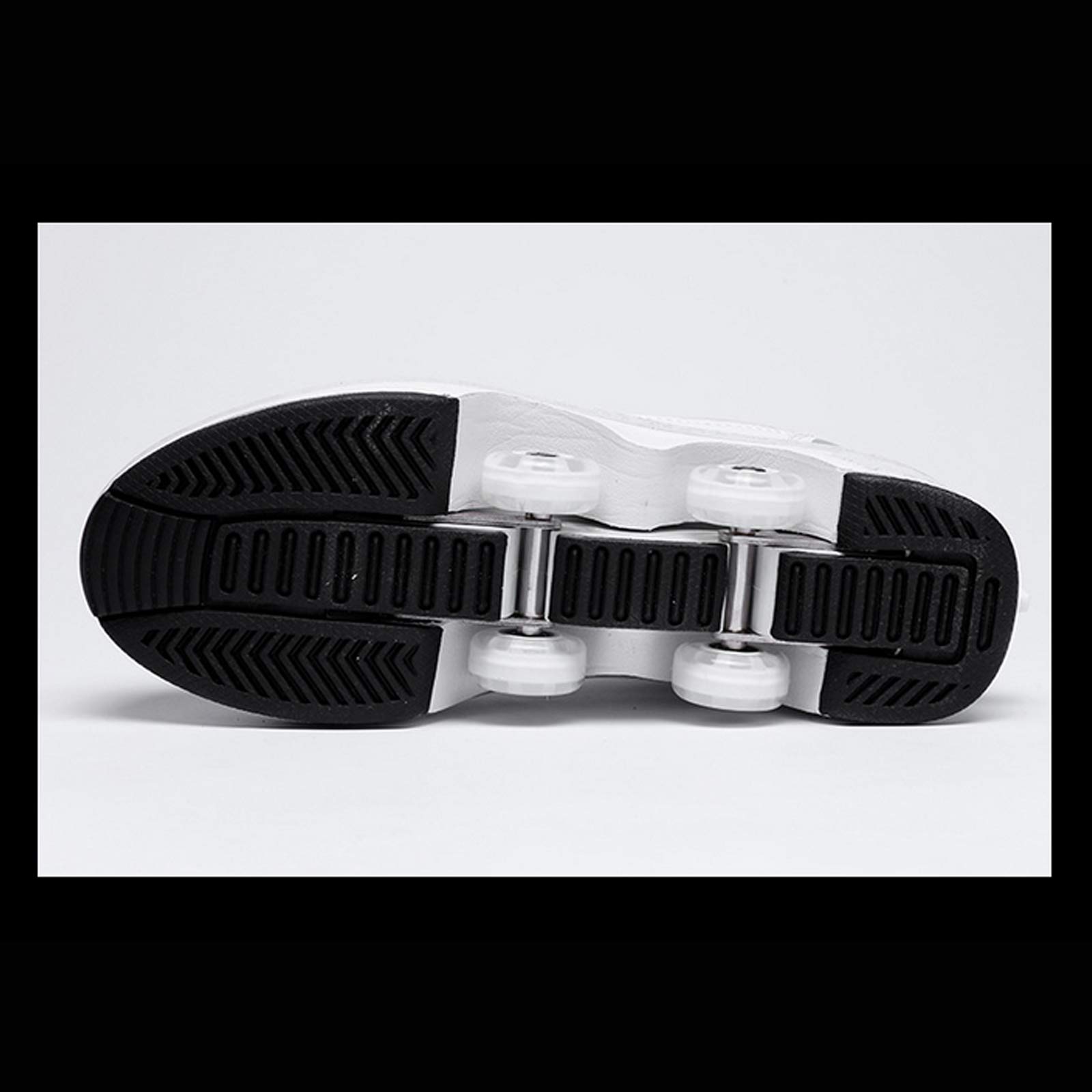 Unisex 2-in-1 Rollschuhe – Verstellbare 4-Rad-Skates Mit Versteckten Rädern, Verstellbar, Für Skaten & Laufen