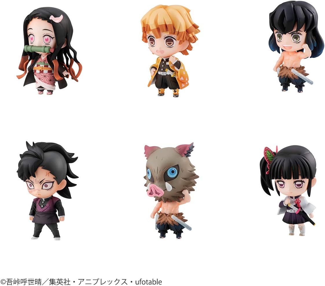 Megahouse Demon Slayer Tanjiro & Friends Mascot Set [with Gift]