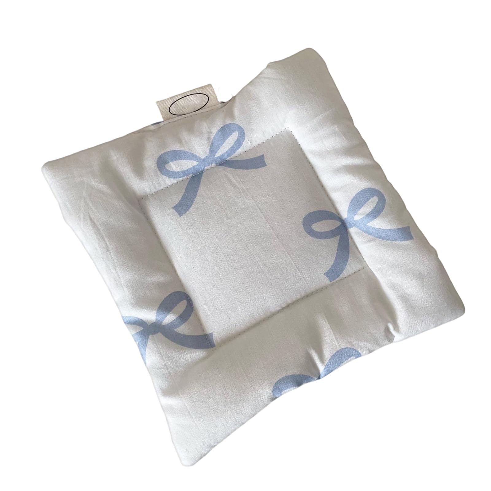 Tsophreniq Useful Cotton Bowknot Cup Pad Unique Cup Mats with Bowknot Pattern Delicate Fabric Coasters for Glasswares Protect Cotton Pad