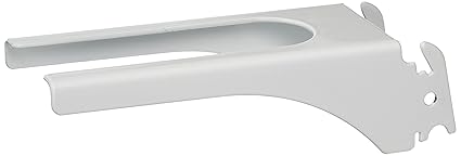 (White) - Wall Control Pegboard 2.5cm - 0.6cm Handle Pegboard Bracket Slotted Metal Pegboard Hook for Wall Control Pegboard and Slotted Tool Board - White