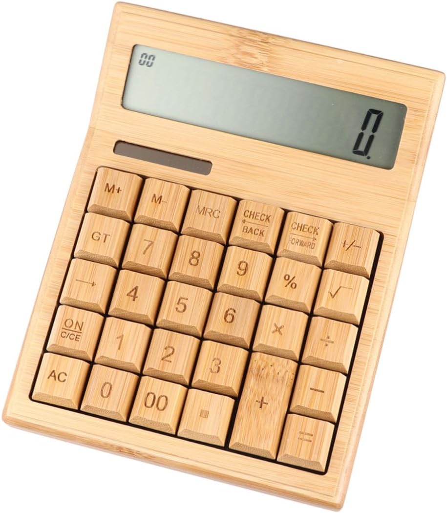 Portable 29-Key Solar Calculator with LCD Display and Angle Viewing for Office and School Use, Eco-Friendly Electronic Calculator for Desk and Travel